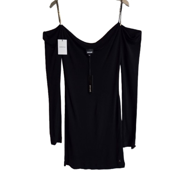 Just Cavalli Black Long Sleeve Dress - Picture 2 of 7